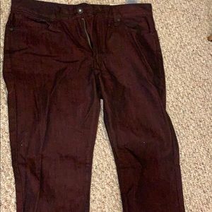 G by guess red wine jeans 34/32
